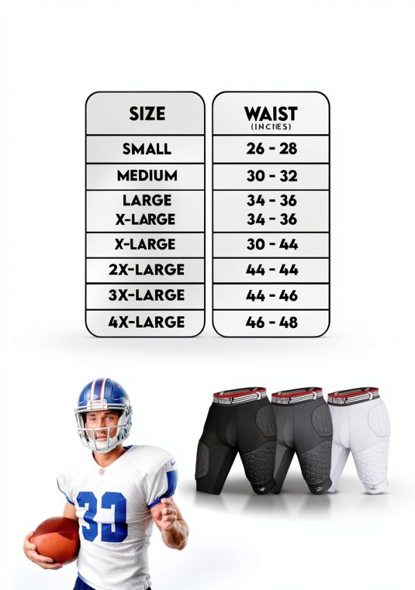 Football Girdle Exxact Sports Polyester Spandex-6