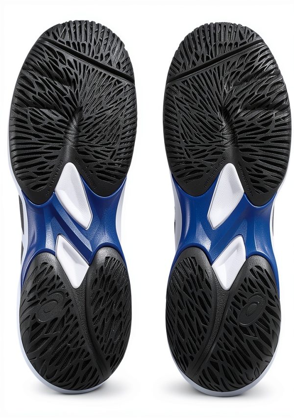 Asics Boys' Racquet Sport Shoes Grey Blue/Ironclad-6