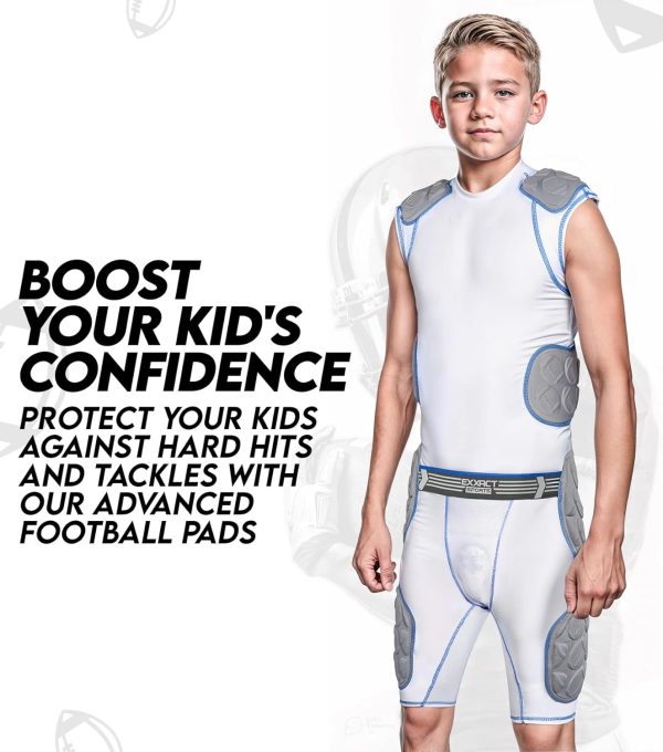 Exxact Sports Youth Football Girdle Polyester Spandex-4