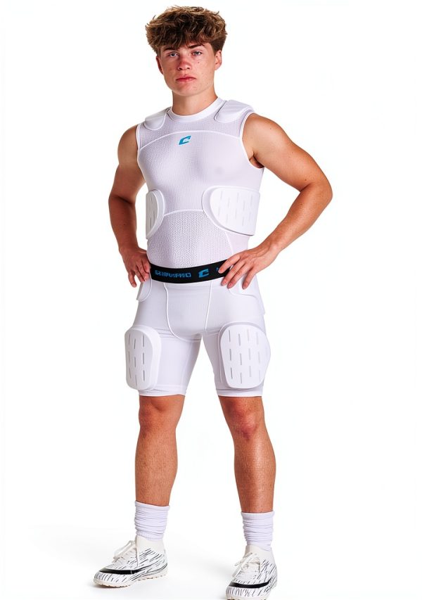 Champro Formation 5-Pad Adult Girdle White Medium-4
