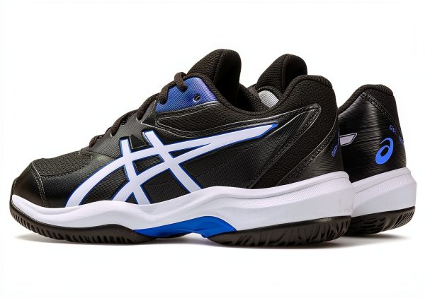 Asics Boys' Racquet Sport Shoes Grey Blue/Ironclad-2