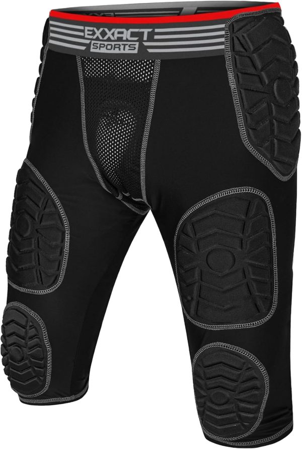 Exxact Sports Combat 7-Pad Football Girdle Adult-0