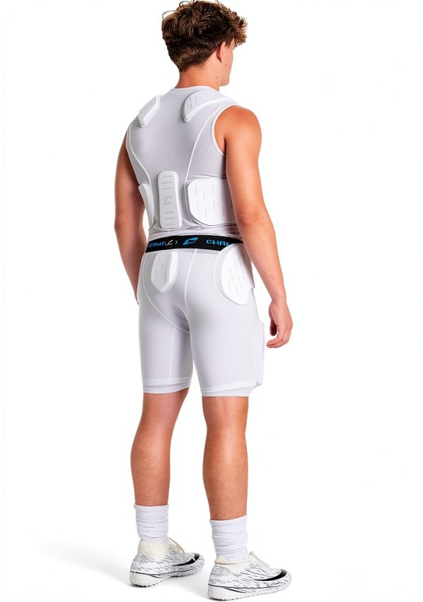Champro Formation 5-Pad Adult Girdle White Medium-5