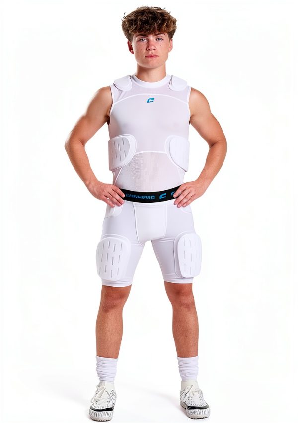 Champro Formation 5-Pad Adult Girdle White Medium-3