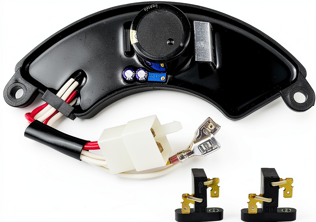 Installing Automatic Voltage Regulator AOPMJELY 5-8kW AVR on a wooden desk