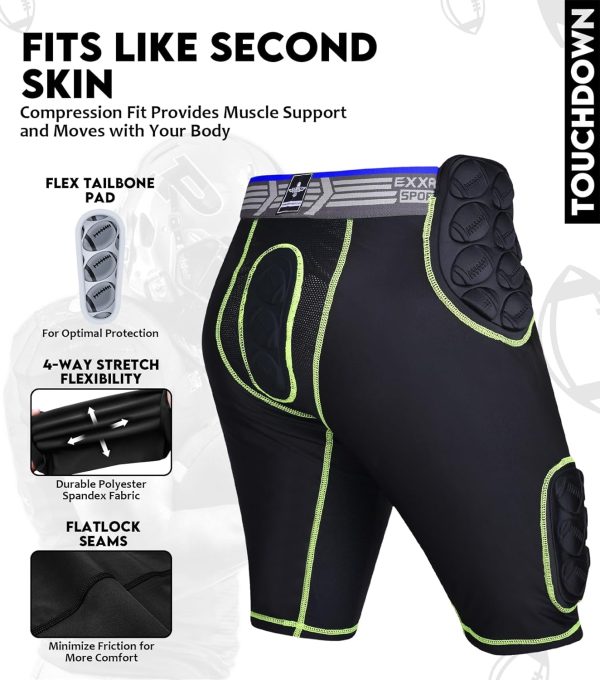 Exxact Sports Youth Football Girdle Polyester Spandex-3