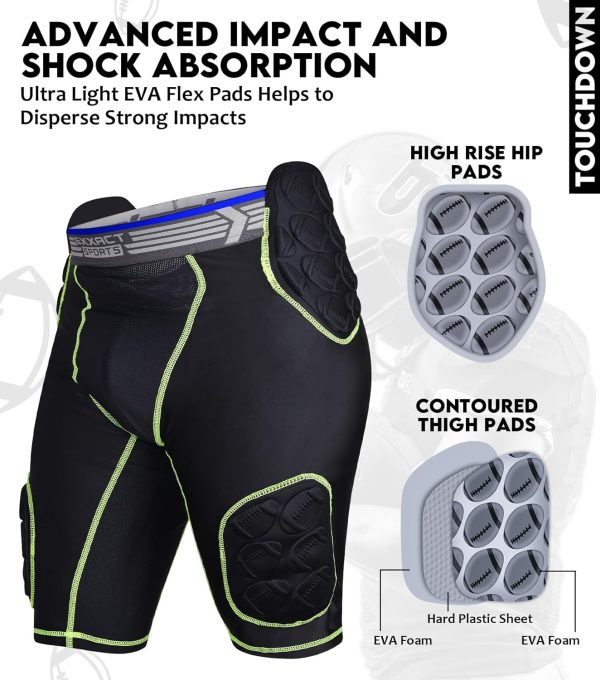 Exxact Sports Youth Football Girdle Polyester Spandex-2