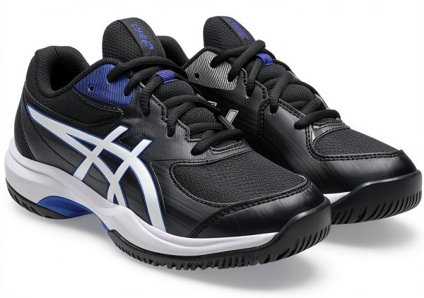 Asics Boys' Racquet Sport Shoes Grey Blue/Ironclad-1