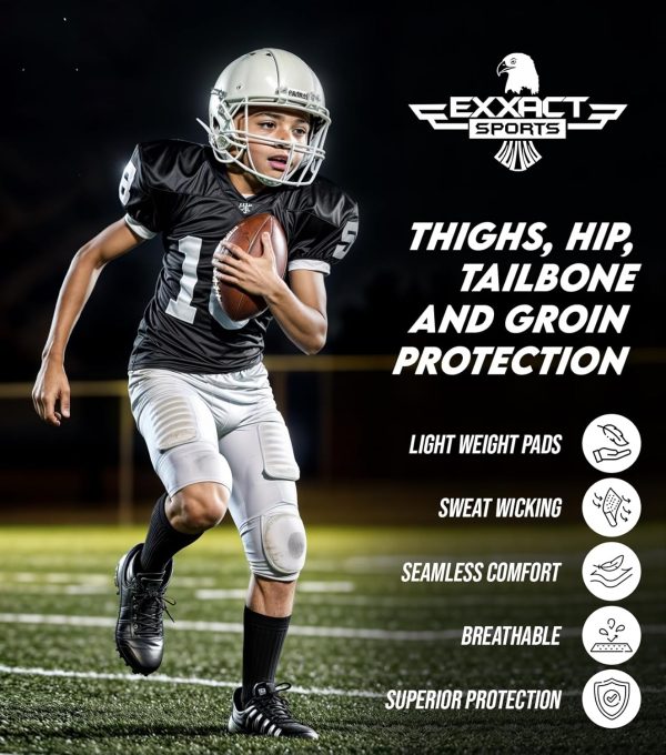 Exxact Sports Youth Football Girdle Polyester Spandex-5