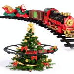 Hnjugfe Christmas Electric Train Set with Suspended Design-0