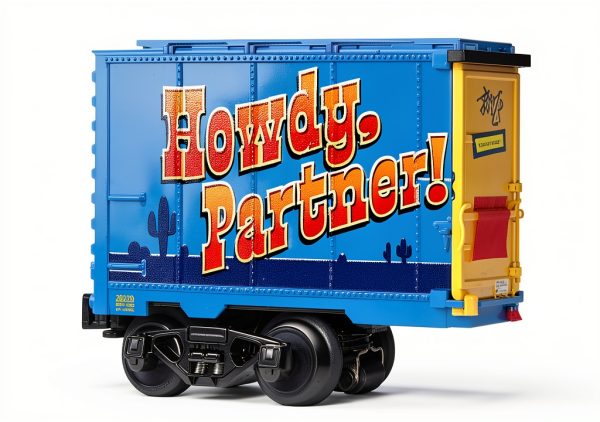 Lionel Disney Toy Story Woody Walking O Gauge Train with Brakeman-2