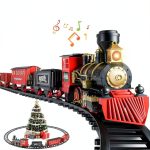 OleFun Train Set with Steam Locomotive, 14 Track Pieces, Sound & Smoke-0