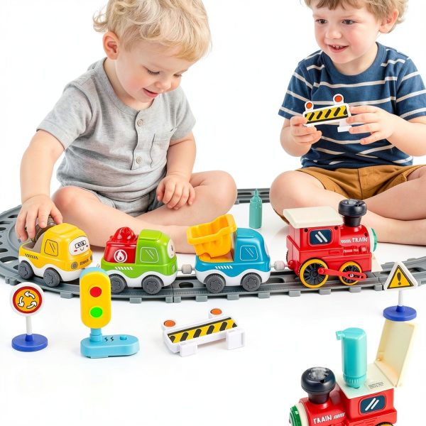 Titain Creations YE-301 Steam Train Playset with Sound Light-1