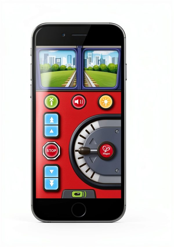Hape Rechargeable Bluetooth Train Set Model E3726 App Controlled Toy-1