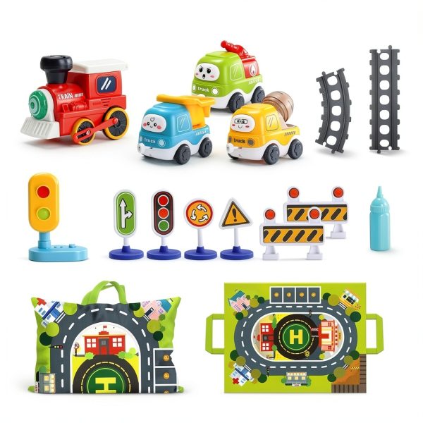 Titain Creations YE-301 Steam Train Playset with Sound Light-6