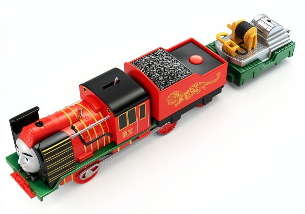 Fisher-Price Yong Bao Motorized Train with Two Cargo Cars Battery-3