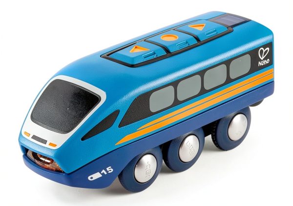 Hape Rechargeable Bluetooth Train Set Model E3726 App Controlled Toy-0