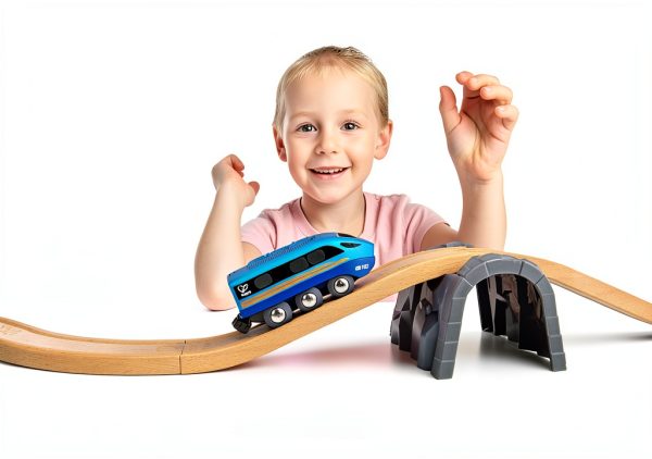 Hape Rechargeable Bluetooth Train Set Model E3726 App Controlled Toy-3
