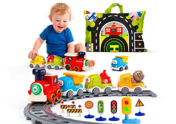 Titain Creations YE-301 Steam Train Playset with Sound Light-0