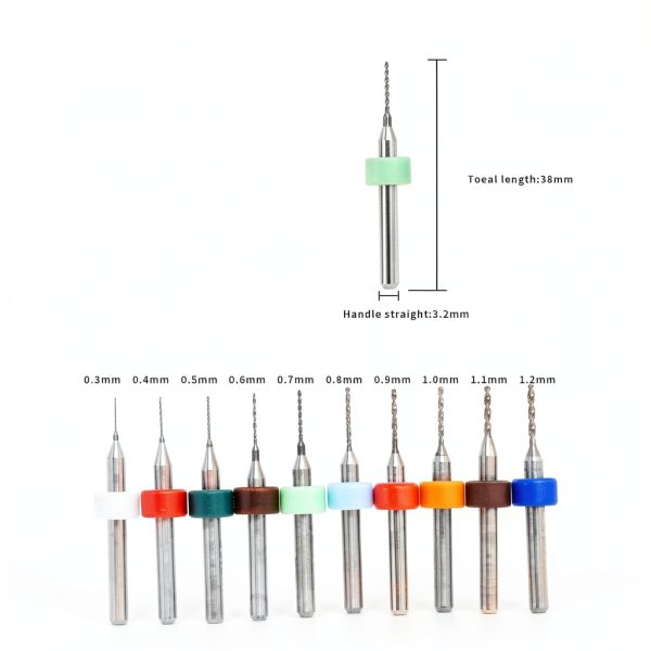 PCB Micro Drill Bits 0.3-1.2mm 20PCS Set Create idea Tungsten Steel-3