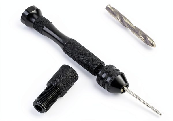 0.3-3.6mm Grasp Range Chuck Manual Hand Drill Hand Drill Micro Mini Drill Bits Set with 25 HSS Drill Bits Wood Drilling Tool-4