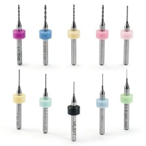 PCB Drill Bits Waziaqoc 10-Pack Micro Carbide Spiral 0.3-1.2mm-0
