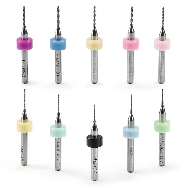 PCB Drill Bits Waziaqoc 10-Pack Micro Carbide Spiral 0.3-1.2mm-0