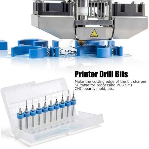 Micro Drill Bits ANKROYU Tungsten Carbide 0.5mm 10pcs Set-8