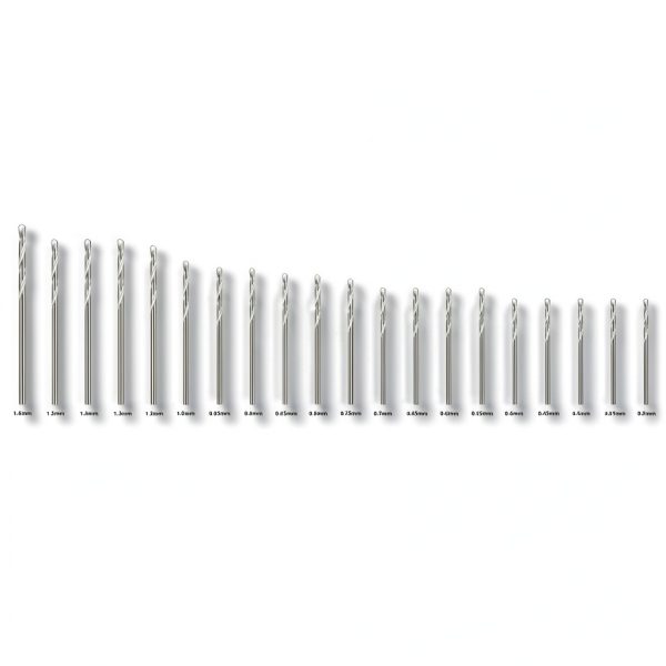 Micro Mini Drill Bit Set ZZHXSM 40pcs Fully Ground HSS 0.3-1.6mm-1