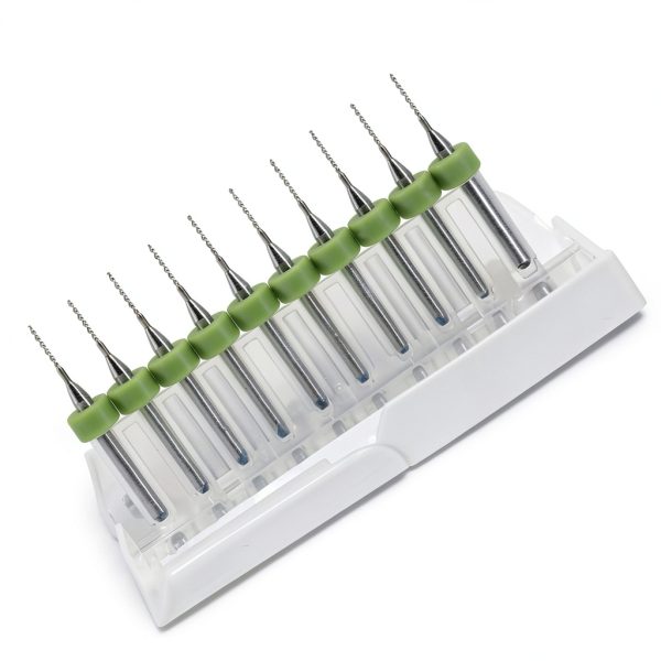 Walfront PCB Drill Bit Set 10pcs Carbide 0.1mm-1.4mm 1/8" Shank-3