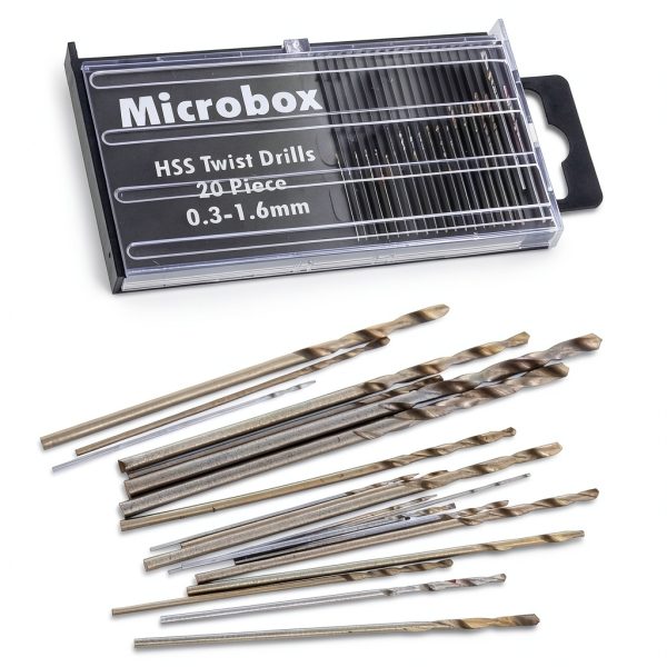 Mini Drill Bit Set 20pcs + 2pcs Chuck by Saipe HSS Micro Tool-2