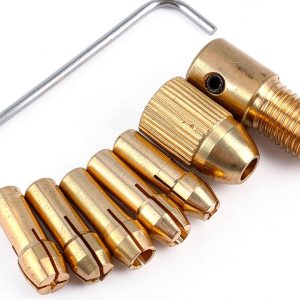 Small Electric Drill Bit 8pcs 0.5-3mm Twist Drill Copper Chuck Brrnoo-0