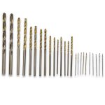 25Pcs Micro Drill Bits HSS Straight Shank Power Tools Drill Bit Mini Set for Jewelry Watch PCB Crafts 0.5 to 3mm-0
