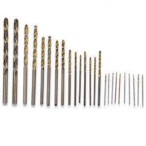 25Pcs Micro Drill Bits HSS Straight Shank Power Tools Drill Bit Mini Set for Jewelry Watch PCB Crafts 0.5 to 3mm-0