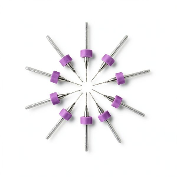 Micro Drill Bit -10pcs 0.5mm PCB Drill Bits with 1/8 Inch Shank Tungsten Carbide Rotary Tool for Printing Circuit Board/Stone/CNC Engraving-0
