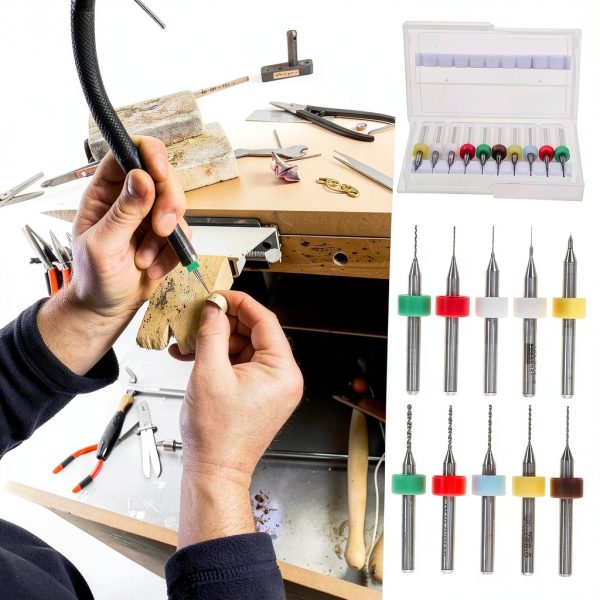 Micro Drill Bits Tofficu 30pcs Tungsten Carbide Set for Jewelry & PCB-7