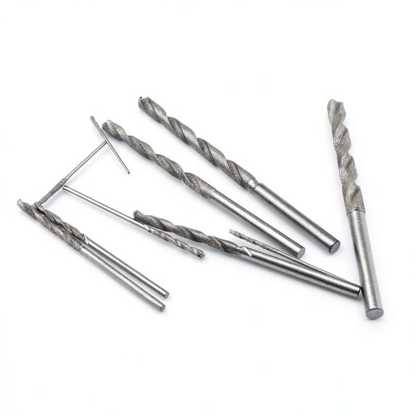 MEETOOT 10-Piece Diamond Drill Bit Set Heavy Duty Micro Drill Bit Set for Glass Tile Jewelry 0.8mm 1.0mm 1.2mm 1.5mm 1.8mm 2.0mm 2.5mm 3.0mm 3.5mm 4.0mm-3