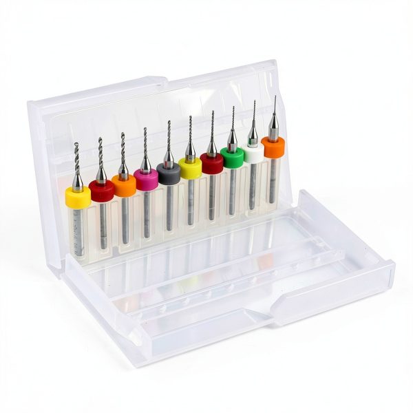 Micro Mini Twist Drill Bits Set 10Pcs by Yuecoom Carbide-0