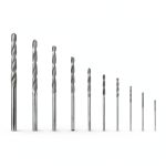 MEETOOT 10-Piece Diamond Drill Bit Set Heavy Duty Micro Drill Bit Set for Glass Tile Jewelry 0.8mm 1.0mm 1.2mm 1.5mm 1.8mm 2.0mm 2.5mm 3.0mm 3.5mm 4.0mm-0