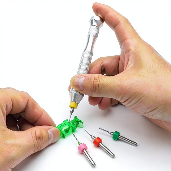 62 pcs Hand Drill Set, lyfLux Micro Drill Bit Set, 10 pcs Mini Drill, 50 pcs Twist Drill Bits,2 pcs Drill Handle, for Resin DIY, Cardboard, Plastic, Jewelry, Wood, Clay Crafts-8