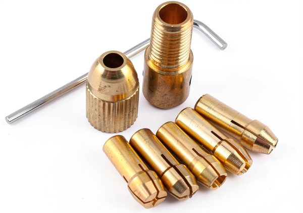 Small Electric Drill Bit 8pcs 0.5-3mm Twist Drill Copper Chuck Brrnoo-5