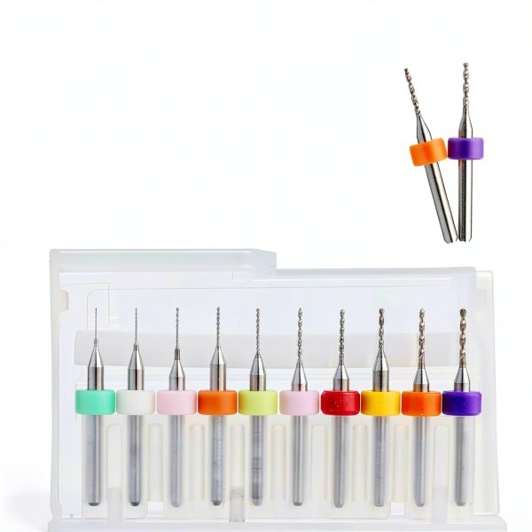 20 Pcs Micro Drill Bit Set 0.3-1.2mm Micro Drill Bits Tungsten Steel PCB Print Circuit Board Flute CNC Router Bits Shank for Rough Stone Jewelry Punching Engraving-3