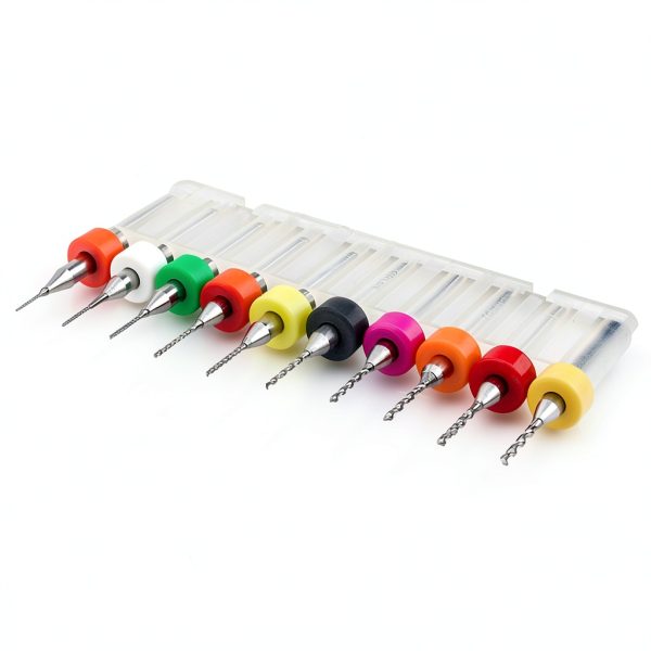 Micro Mini Twist Drill Bits Set 10Pcs by Yuecoom Carbide-5