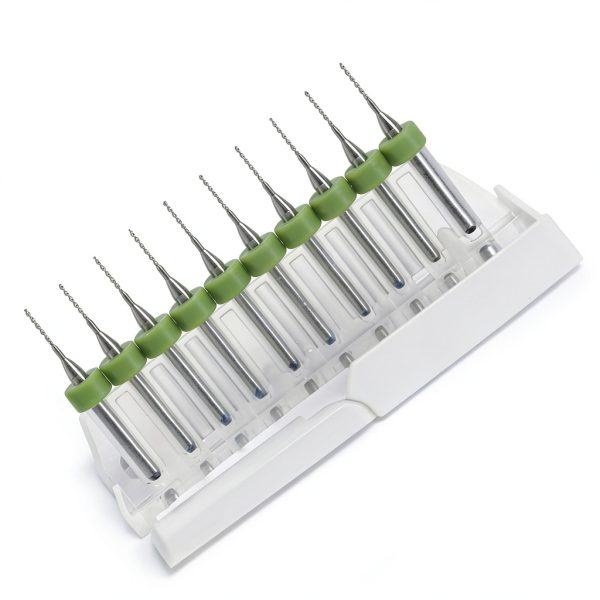Walfront PCB Drill Bit Set 10pcs Carbide 0.1mm-1.4mm 1/8" Shank-5