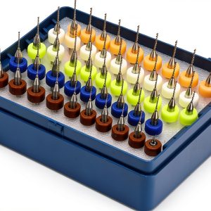 Carbide Micro Drill Bit 0.5-0.9mm 50pcs Qiilu Premium Set-0