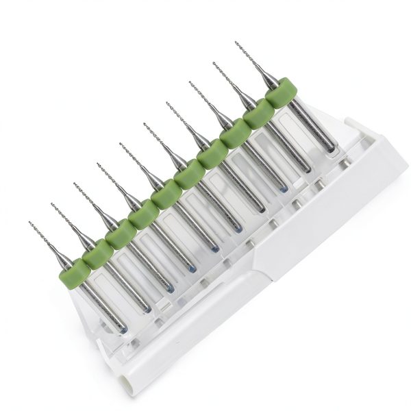 Walfront PCB Drill Bit Set 10pcs Carbide 0.1mm-1.4mm 1/8" Shank-7