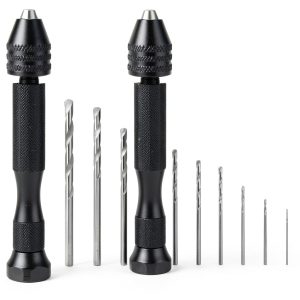 1PCS Micro Drill Bit Set, Pin Vise Hand Drill Manual Jewelry Micro Rotary Craft for Jewelry Making, Resin, Wood, Plastic-0