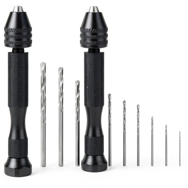 1PCS Micro Drill Bit Set, Pin Vise Hand Drill Manual Jewelry Micro Rotary Craft for Jewelry Making, Resin, Wood, Plastic-0