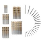 70 Pcs HSS Mini Twist Drill Bit Set Metric 0.3mm-3mm for Pin Vise-0