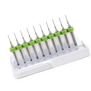 Walfront PCB Drill Bit Set 10pcs Carbide 0.1mm-1.4mm 1/8" Shank-0